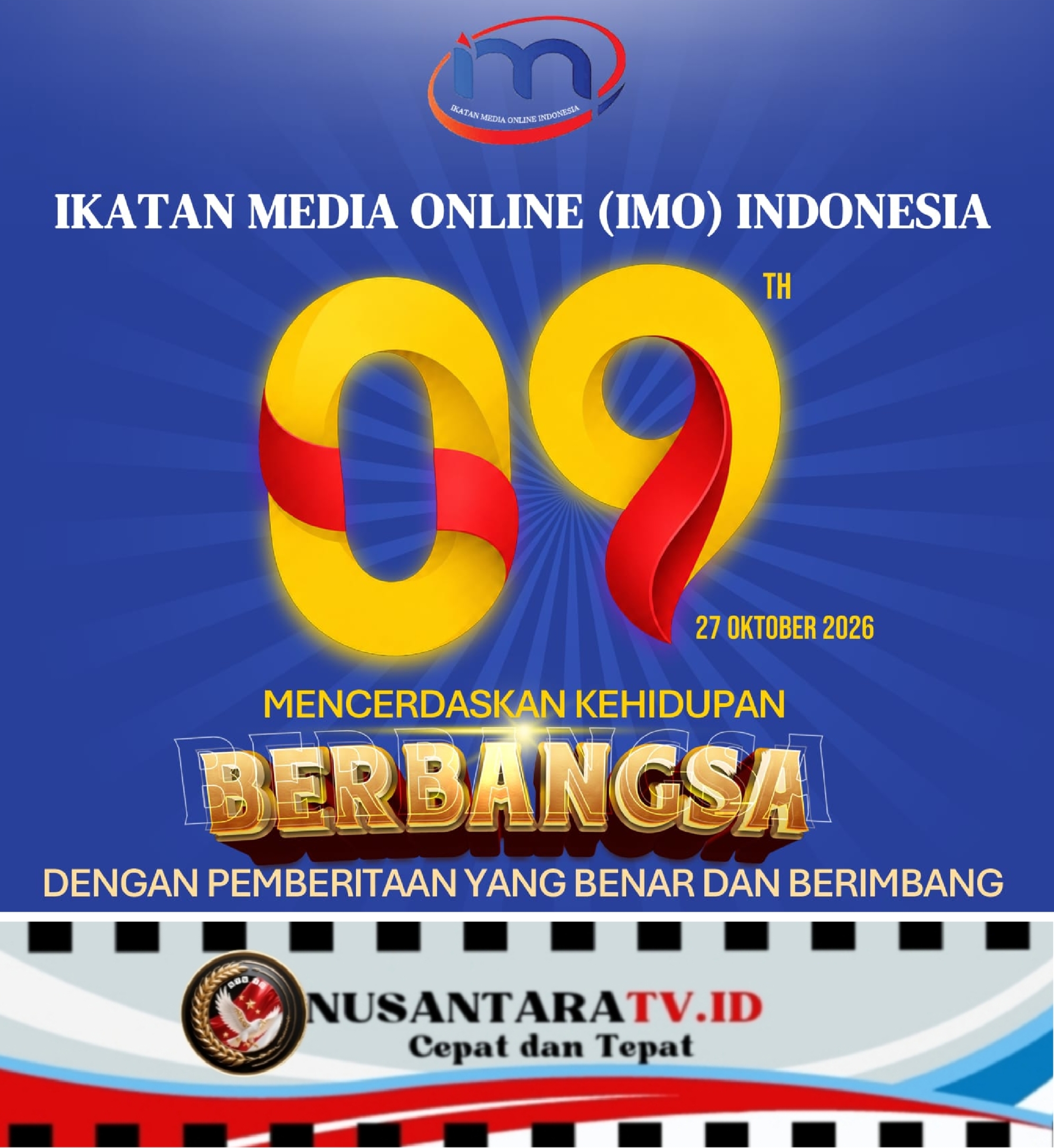HUT ke-9, IMO-Indonesia Tegaskan Pentingnya Kualitas Pemberitaan