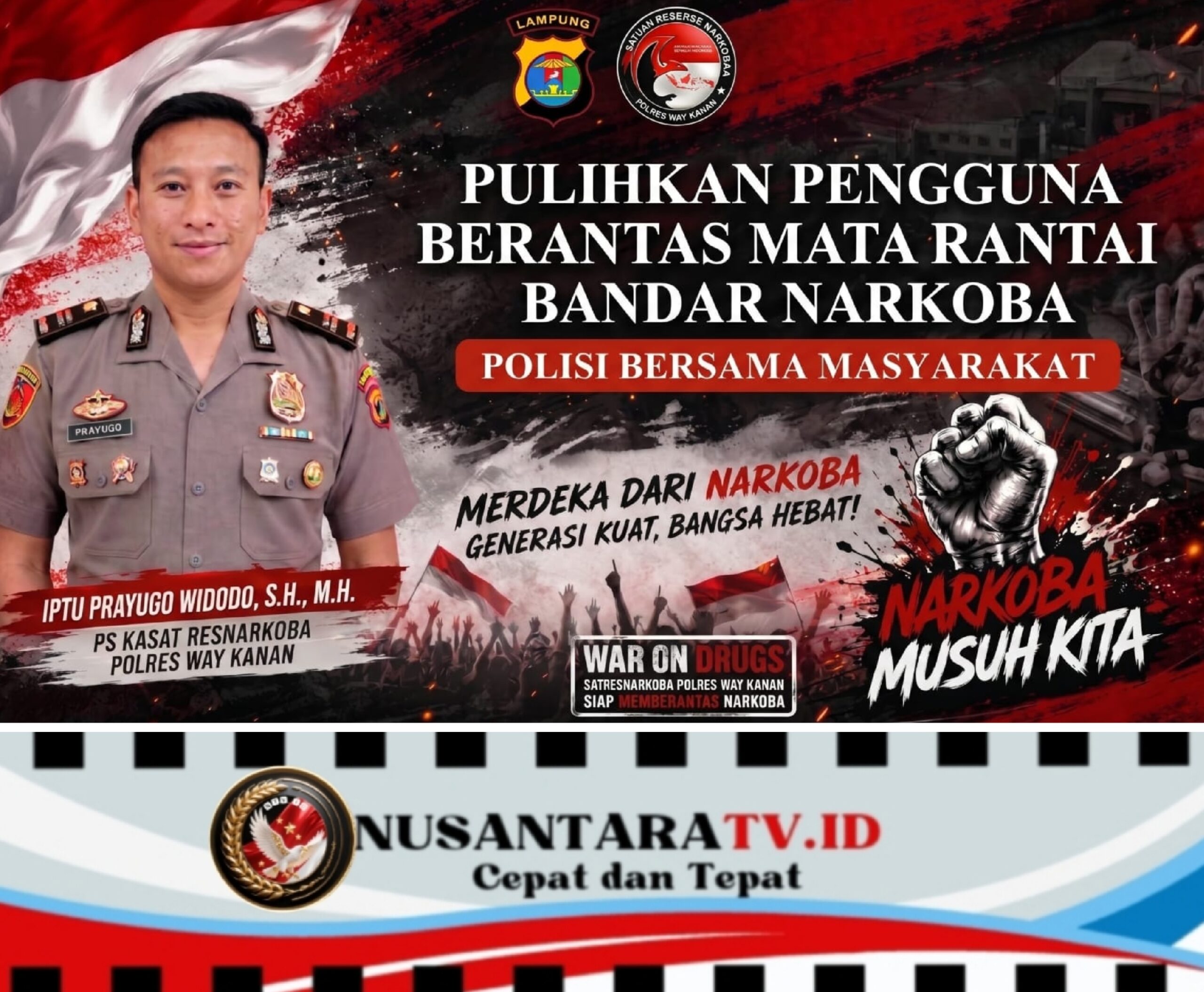 11 Orang Positif Narkotika Tak Ditahan, Polres Way Kanan Tegaskan Proses Hukum Berjalan sesuai SEMA